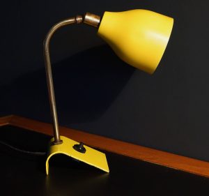 Vintage 1950s Mid Century Desk Lamp Yellow Desk Lamp with regard to proportions 3000 X 2805