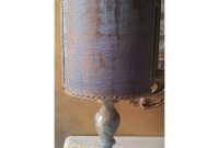 Vintage Blue Onyx Table Lamp With Blue And Gold Rubelli Fabric in size 1600 X 1600