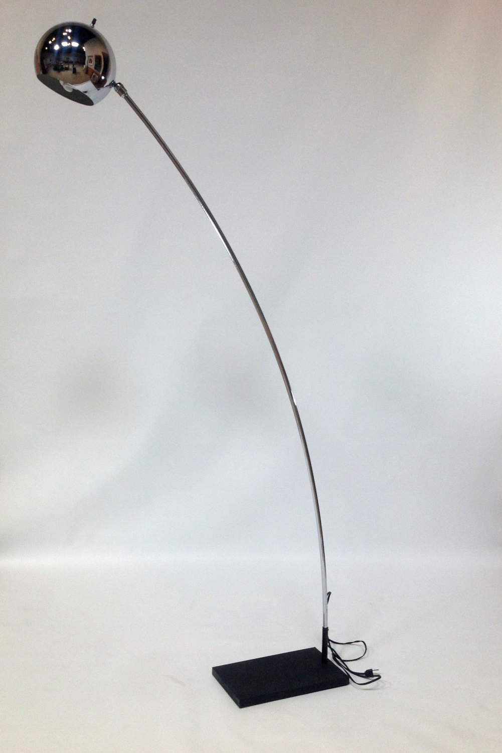 Vintage Chrome Arc Floor Lamp intended for proportions 1001 X 1500