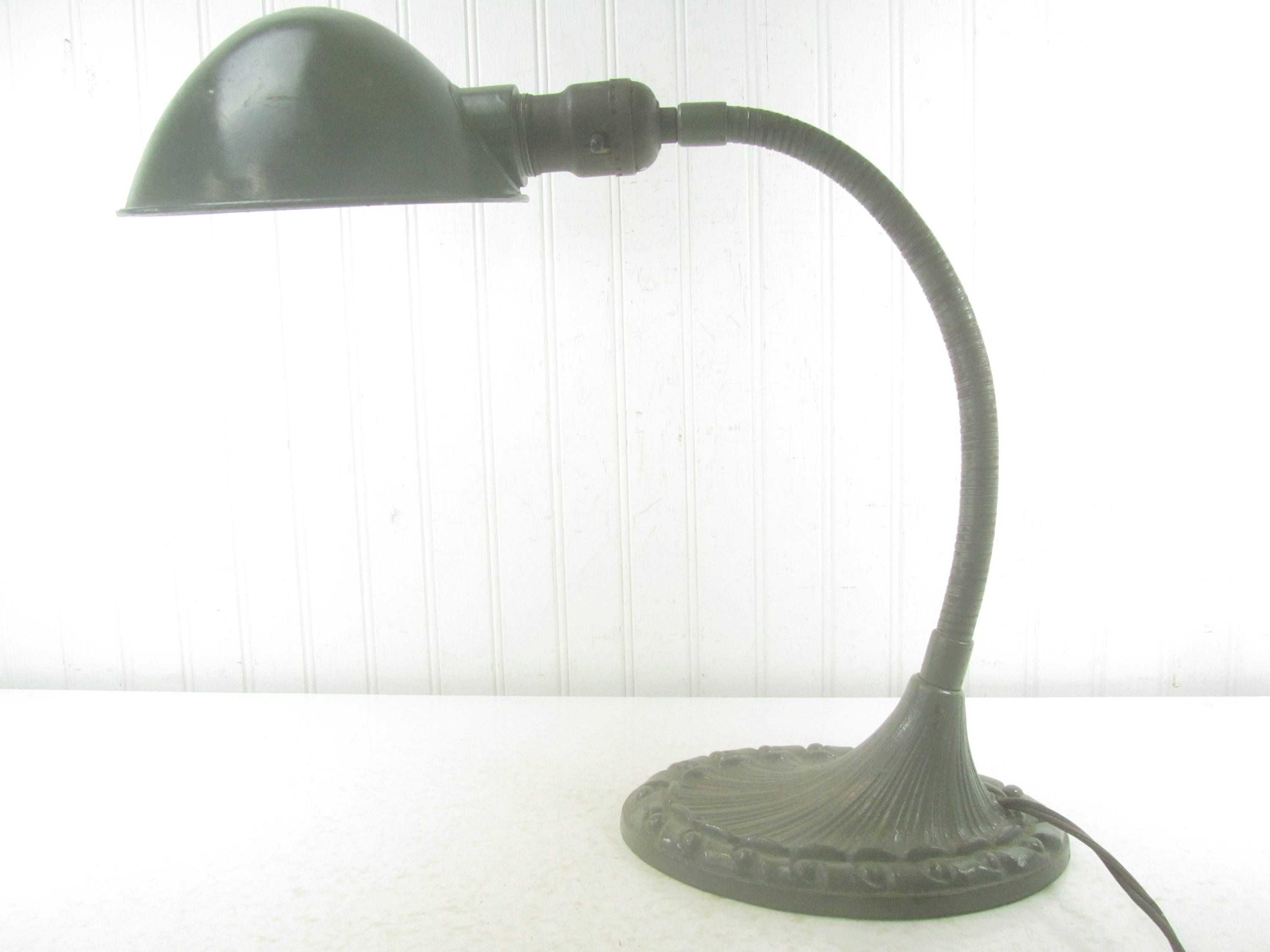 Vintage Desk Lamp Gooseneck Antique Lamp Industrial intended for dimensions 3000 X 2250