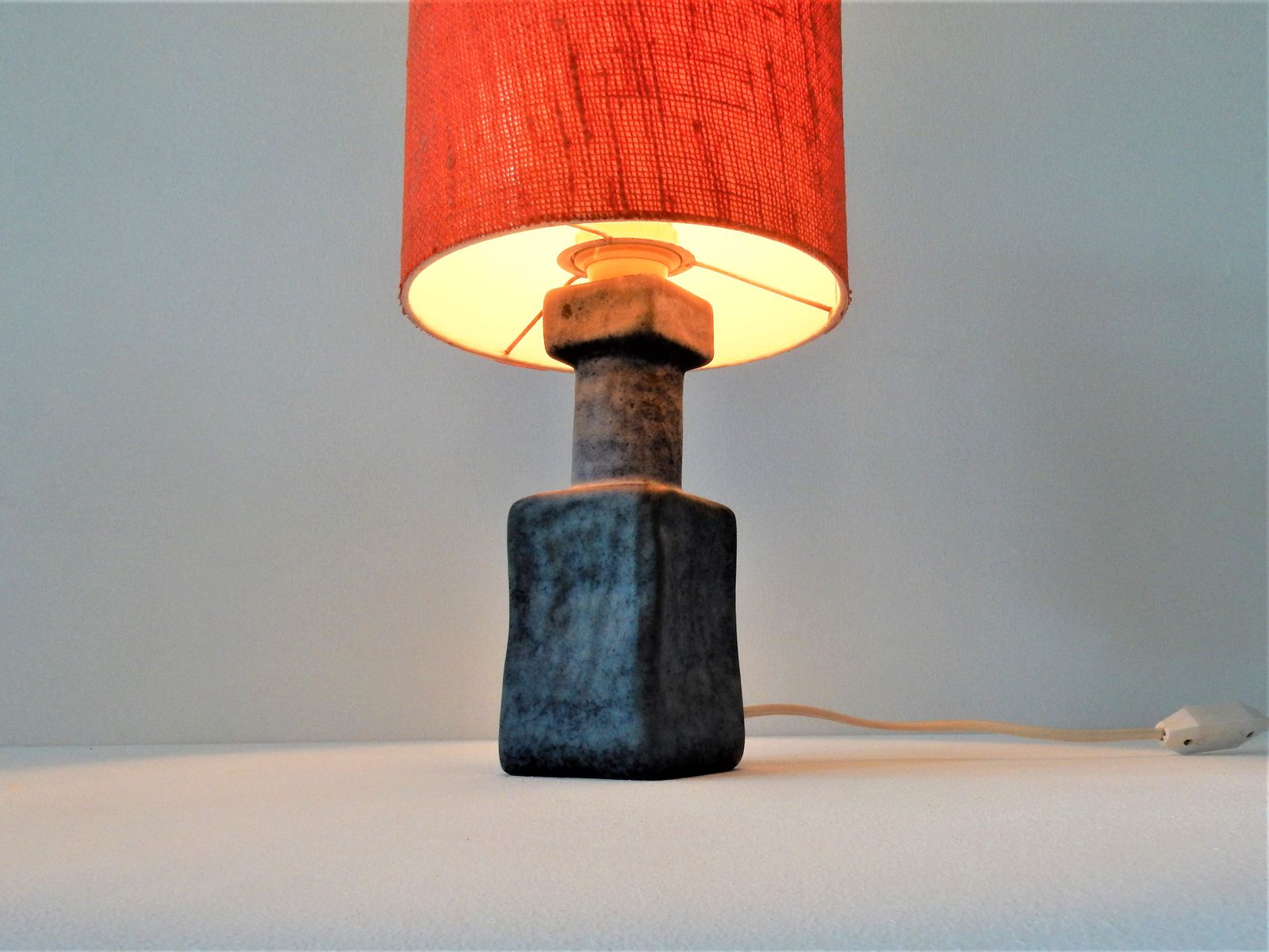 Vintage Orange And Blue Stone Table Lamp 1960s for size 1600 X 1200