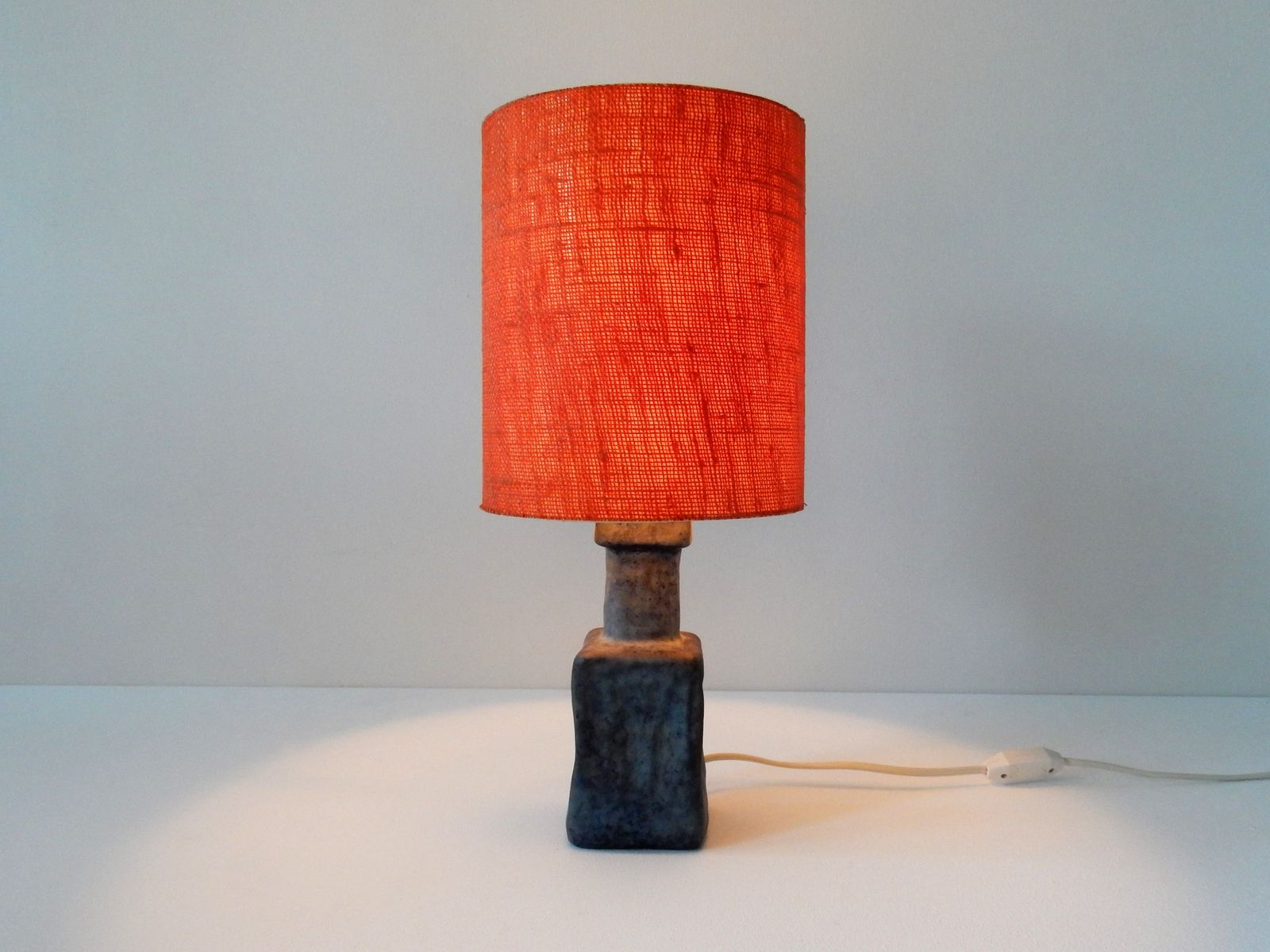 Vintage Orange And Blue Stone Table Lamp 1960s intended for dimensions 1600 X 1200