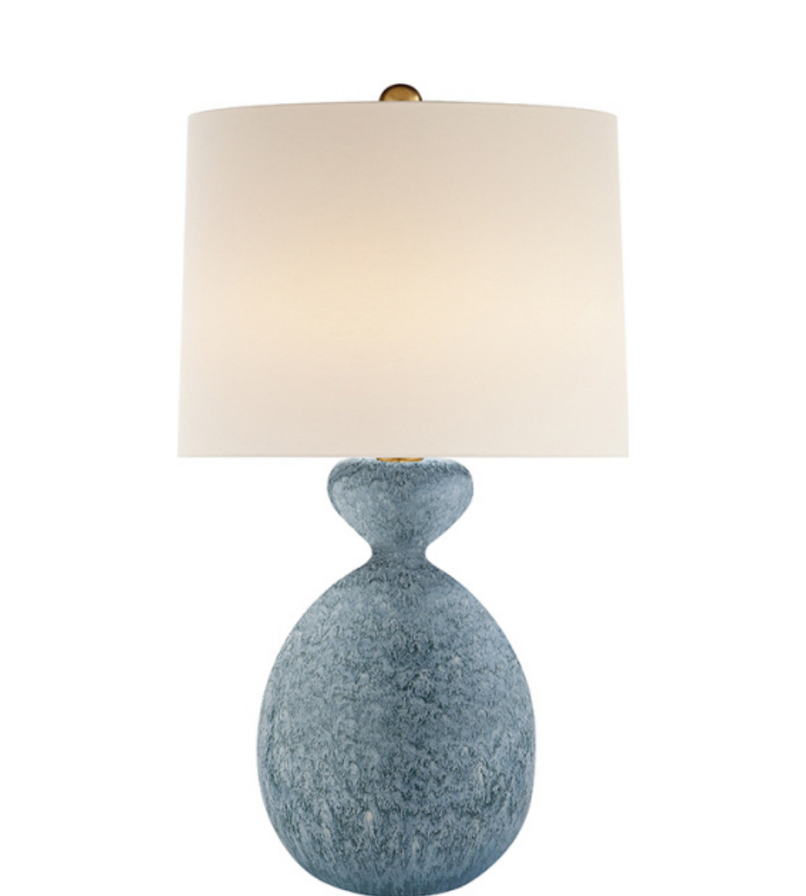 Visual Comfort Arn 3606bll L Aerin Modern Gannet Table Lamp In Blue Lagoon intended for size 900 X 1000