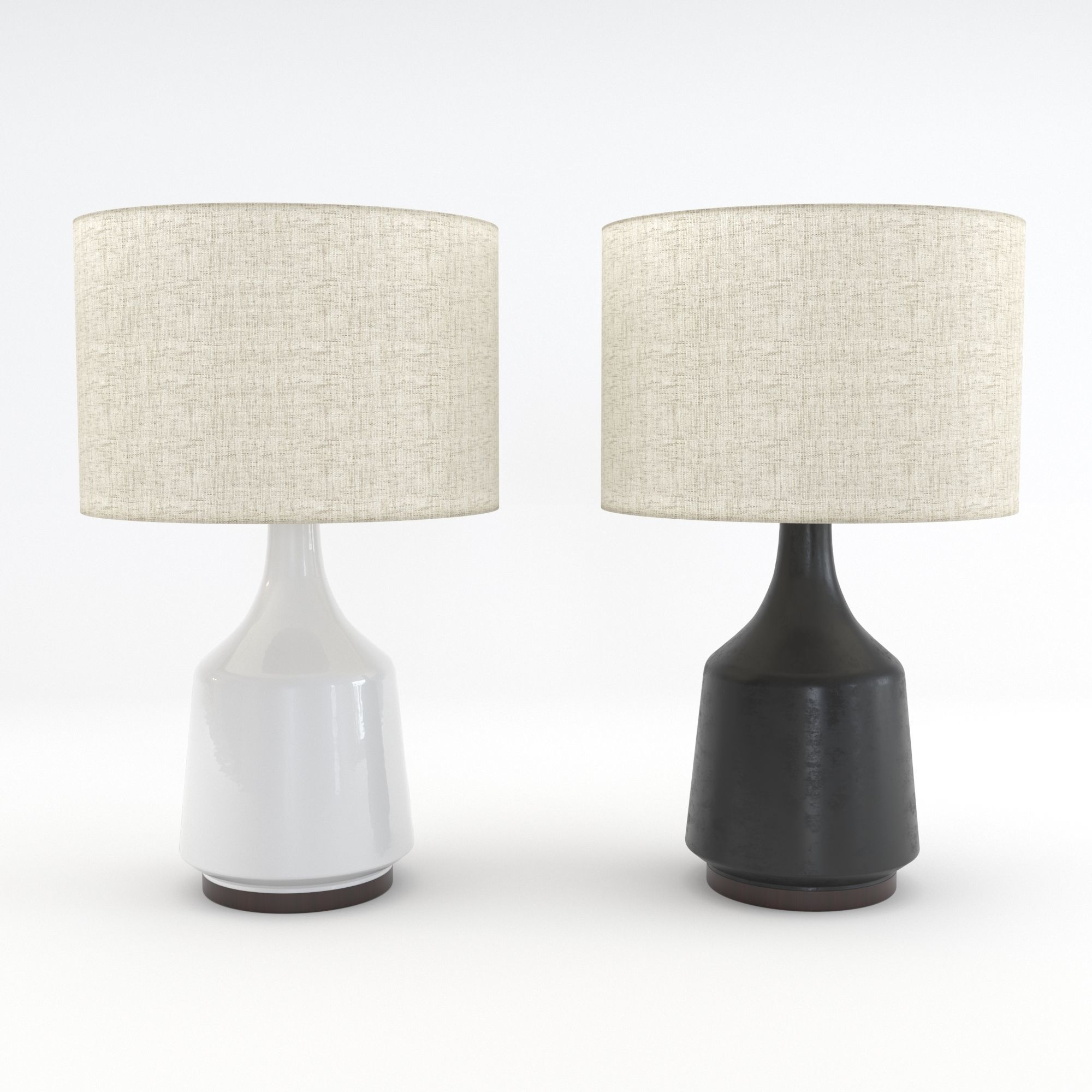 West Elm Morten Table Lamp 3d Model throughout dimensions 2000 X 2000