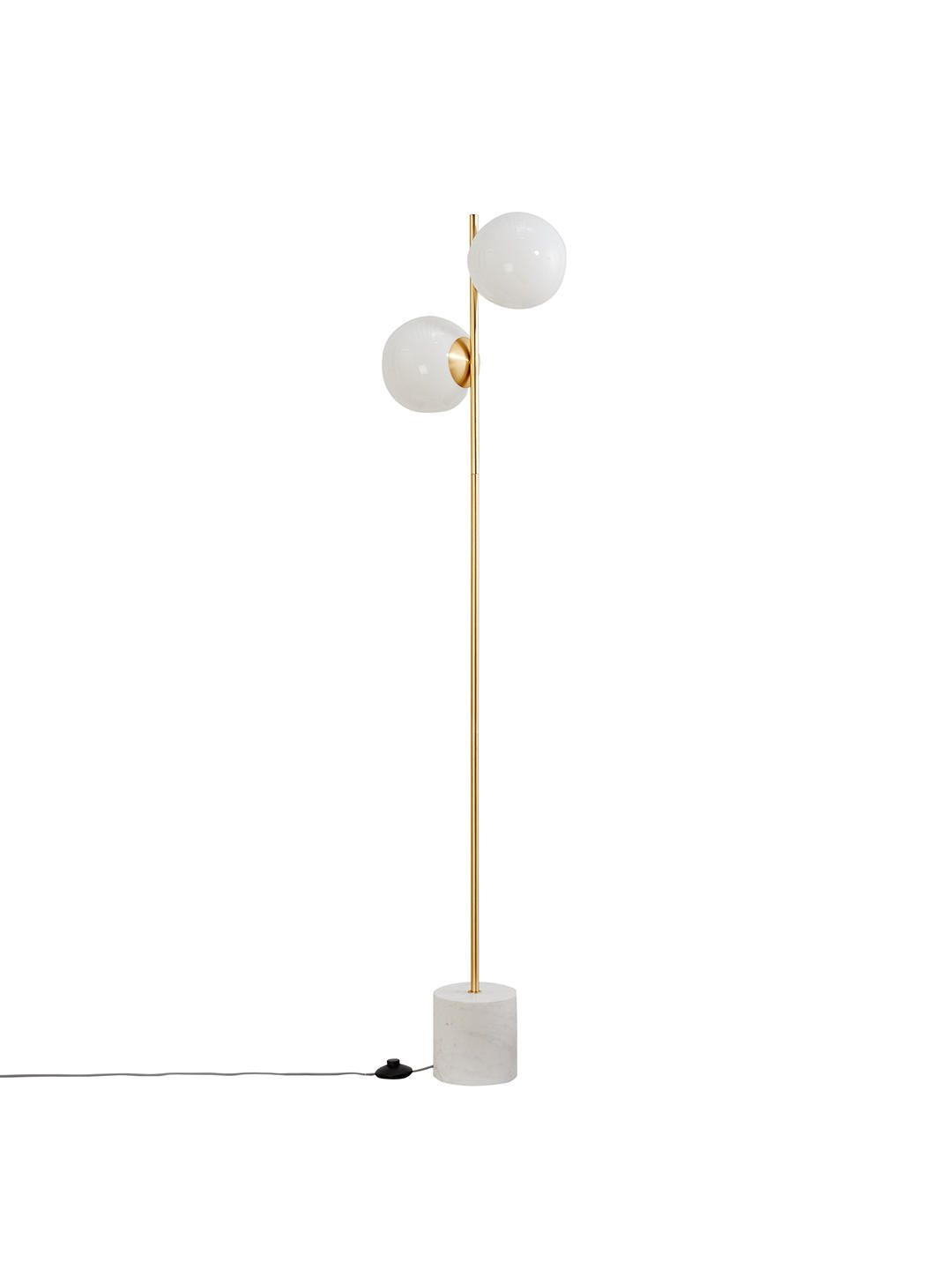 West Elm Sphere Stem Floor Lamp Brass In 2019 West Elm inside sizing 1080 X 1440