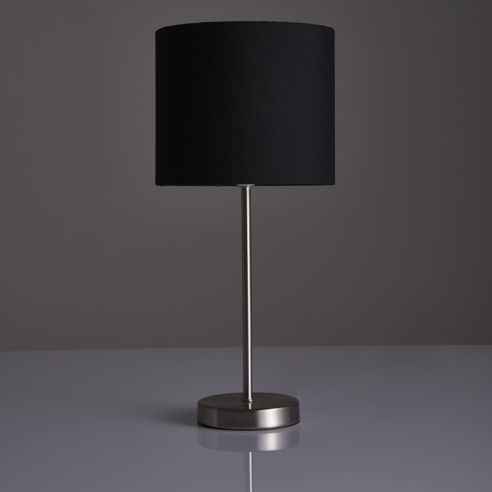 Wilko Milan Black Table Lamp intended for proportions 1000 X 1000