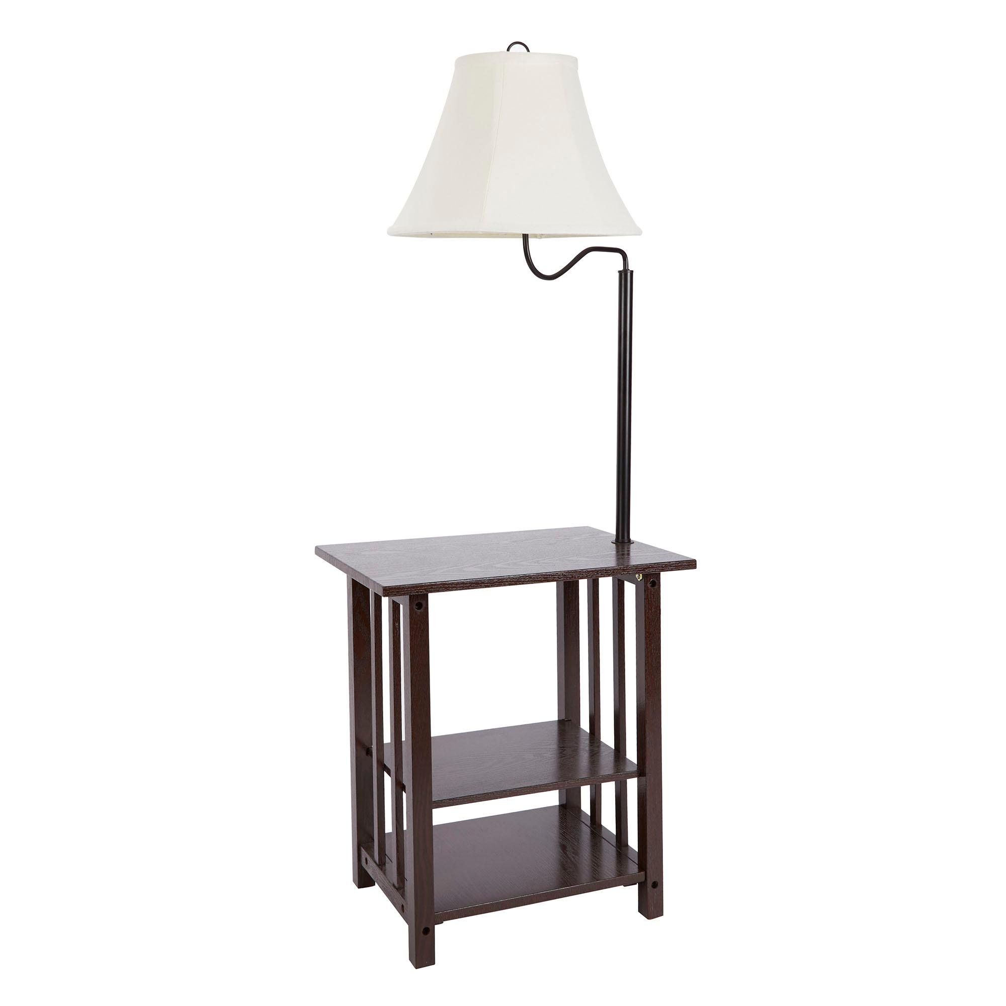 Wooden End Table With Lamp Attached Secretgardenfarms intended for proportions 2000 X 2000