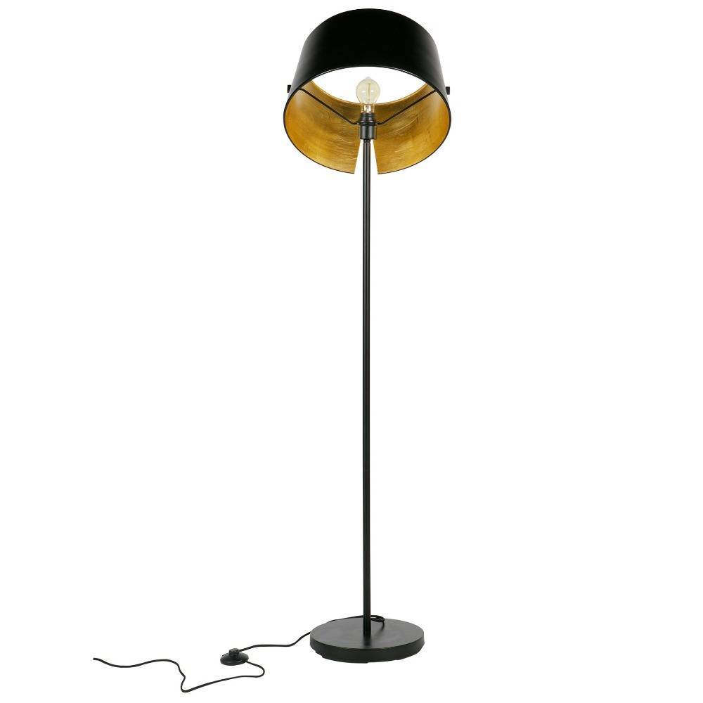 Woood Pien Floor Lamp Metal Black with measurements 1000 X 1000
