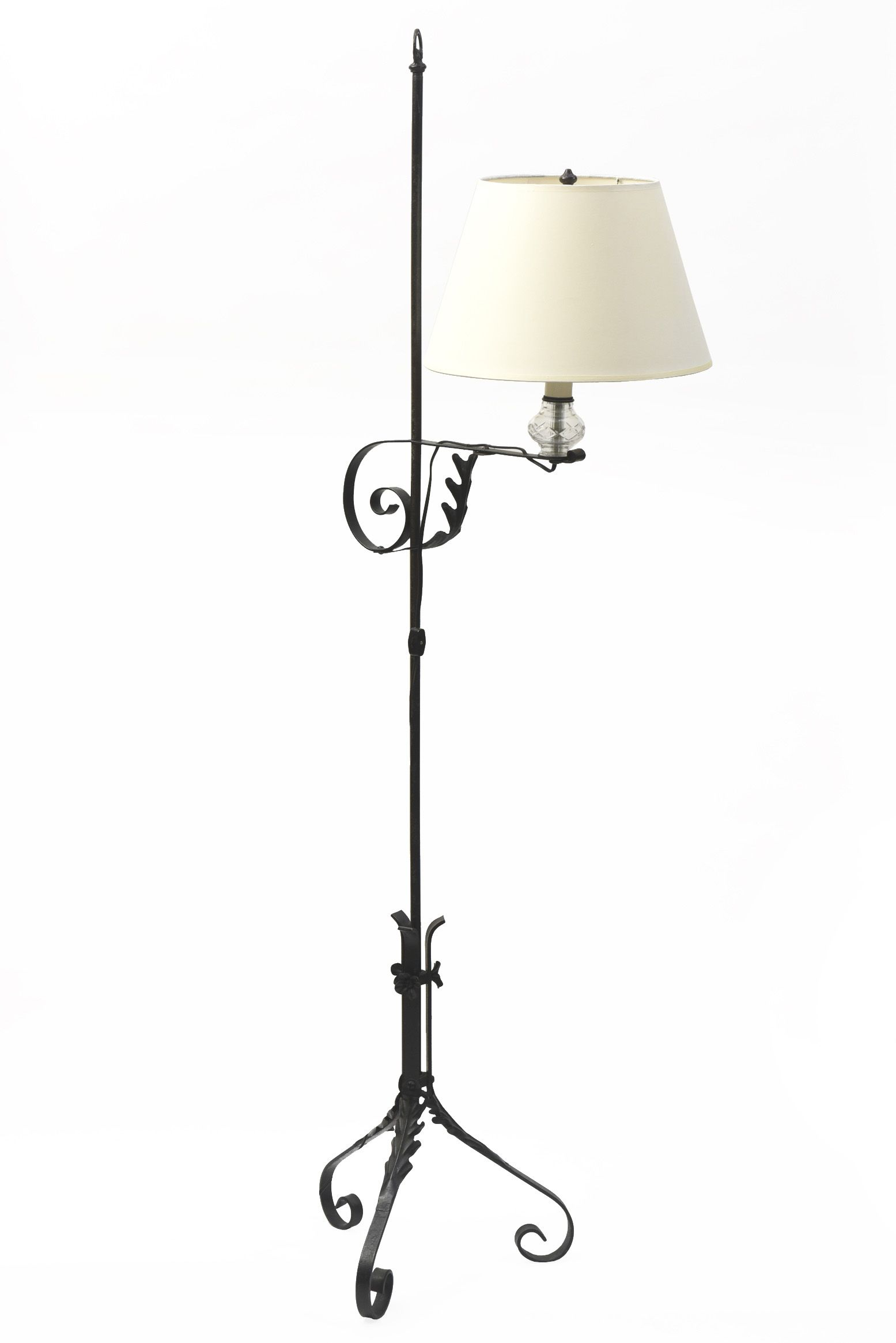 Wrought Iron Colonial Style Bridge Lamp In 2019 Antique in measurements 1555 X 2330