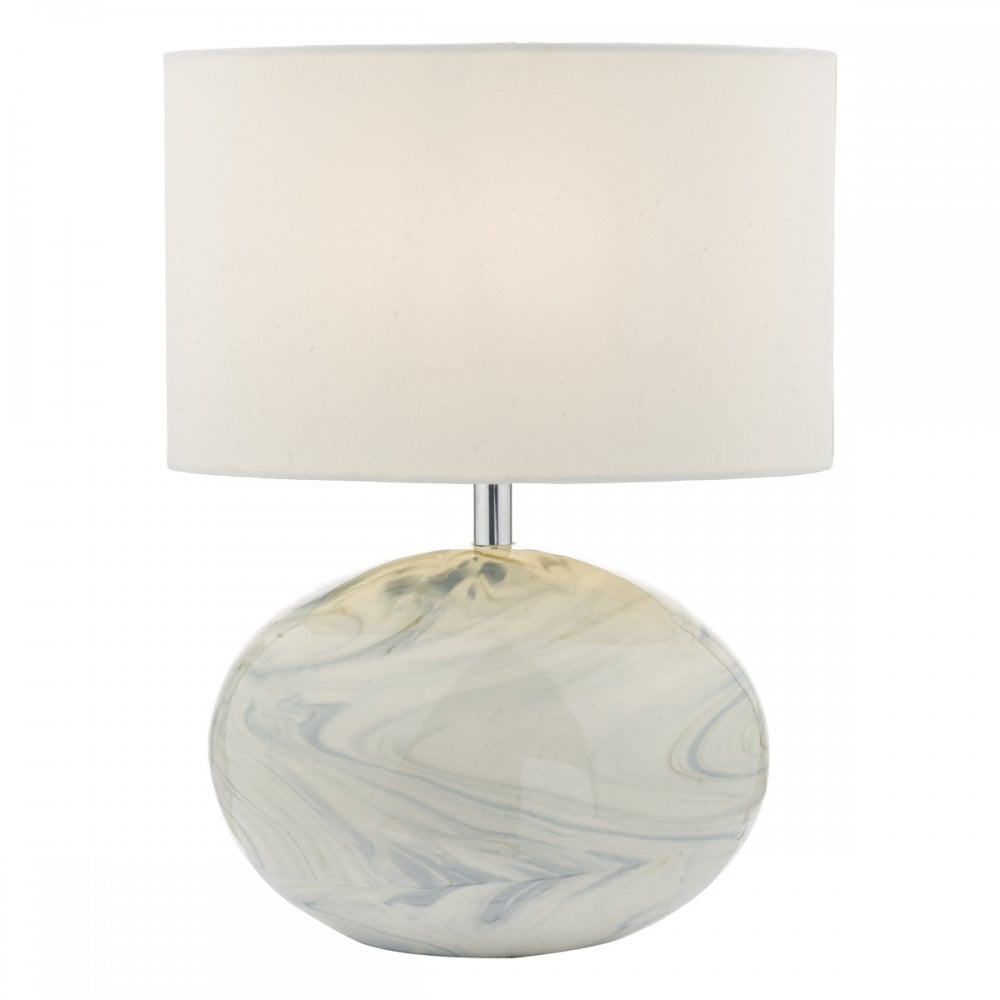 Yuv4223 Yuval Single Light Table Lamp With Blue Marble Effect with proportions 1000 X 1000