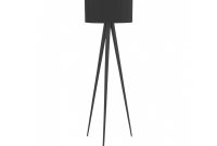 Yves Black Floor Lamp With Black Silk Shade with measurements 1200 X 925