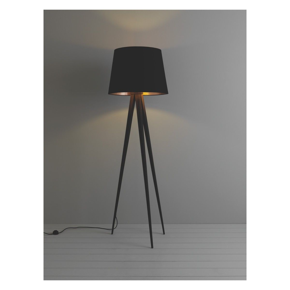 Yves Black Metal Tripod Floor Lamp Base Nordic Interior pertaining to sizing 1200 X 1200