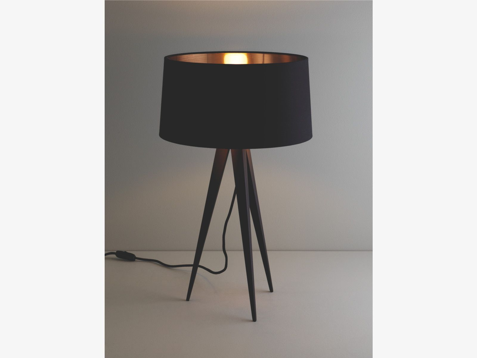 Yves Blacks Metal Black Tripod Table Lamp Base Habitatuk for measurements 1600 X 1200