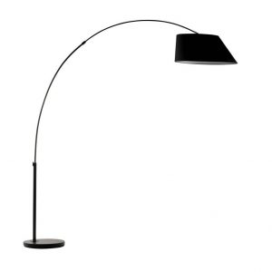 Zuiver Arc Floor Lamp Black Metal Black 215cm with regard to sizing 902 X 902