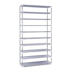 10 Tiers Stackable Shoe Storage Rack 159cm throughout dimensions 1000 X 1000