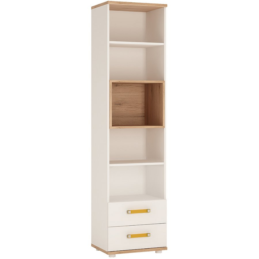 4 Kids Tall 2 Drawer Bookcase with proportions 900 X 900