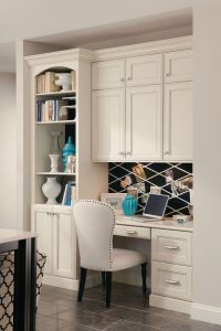 A Built In Desk With Bookcase And Cabinets Creates A pertaining to dimensions 736 X 1104