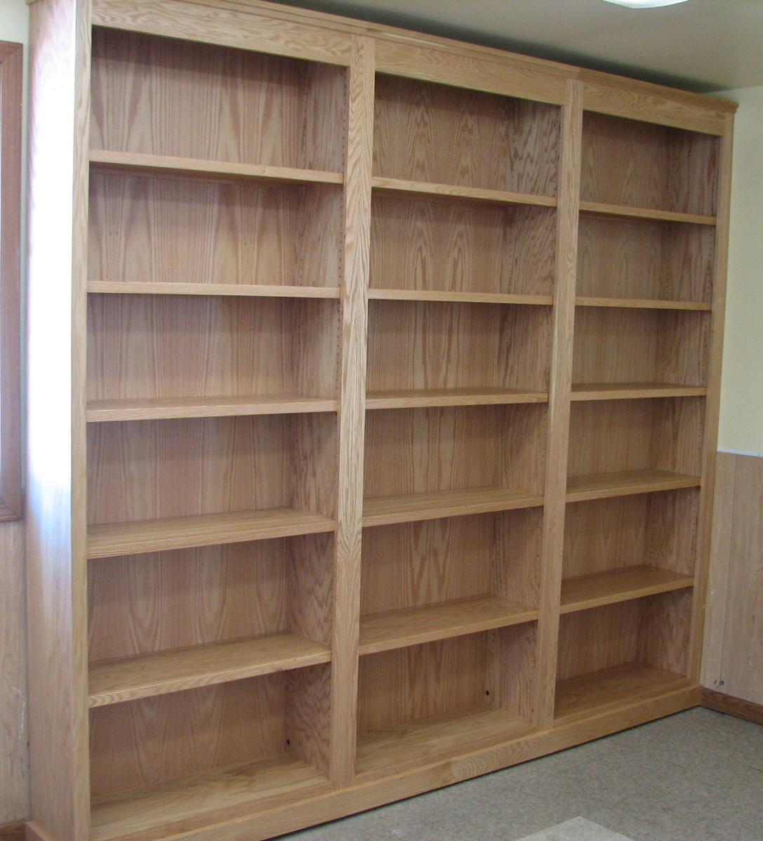 Amazing Built In Book Case Hand Crafted Bookcase Noble for measurements 1087 X 1198