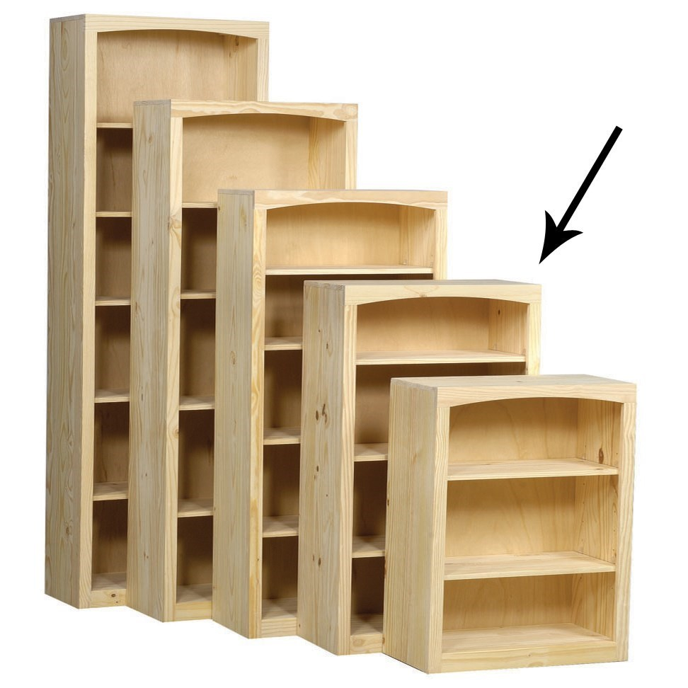 Archbold Furniture Bookcases 3048 48 Tall Pine Bookcase with regard to measurements 972 X 972