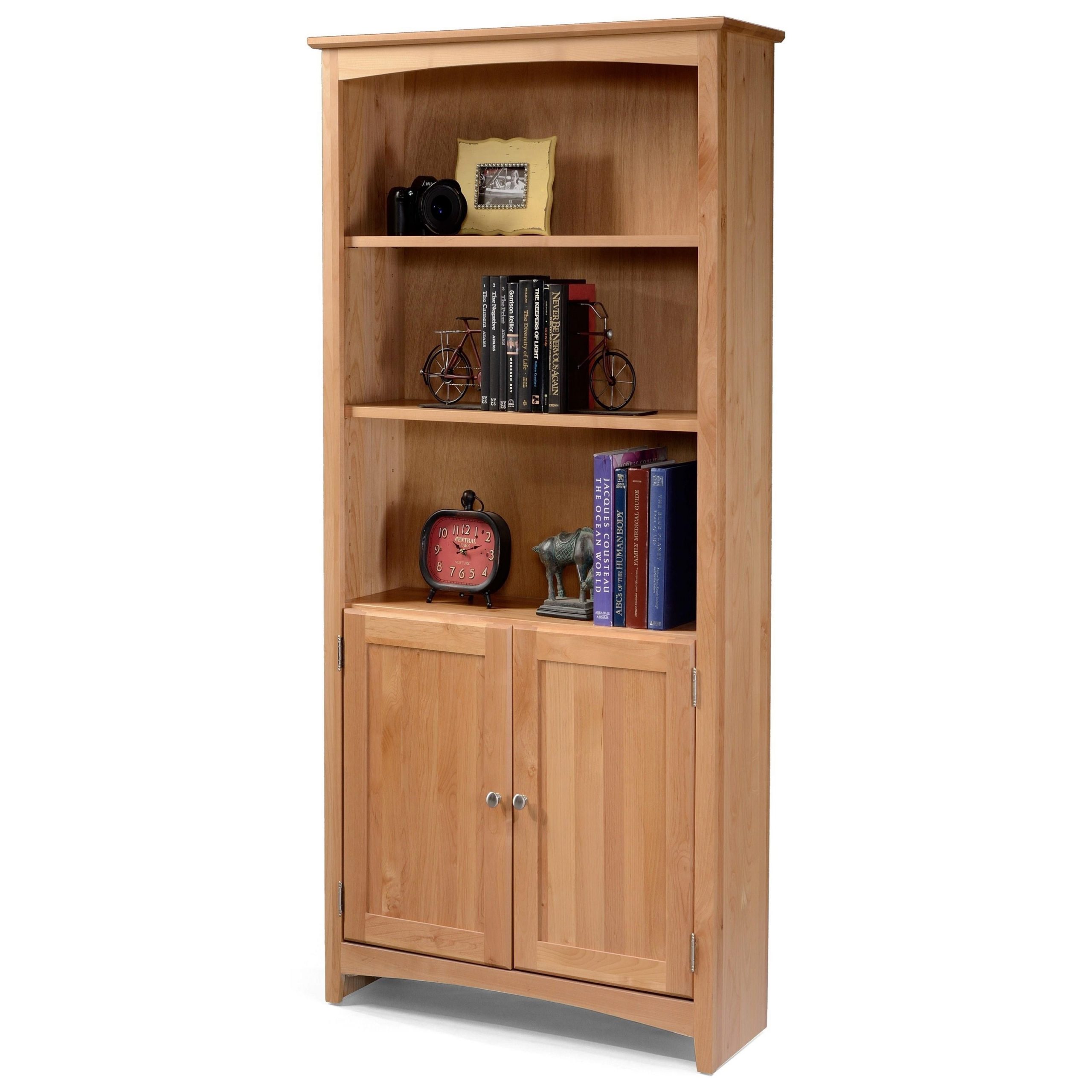 Archbold Furniture Bookcases Solid Wood Alder Bookcase With in sizing 3200 X 3200