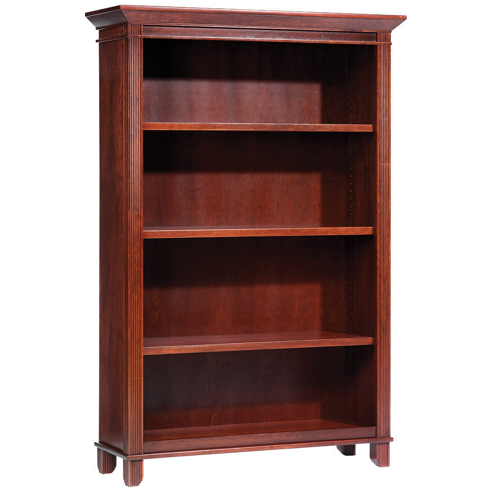 Arlington Manor 48 Wide Adjustable Shelf Amish Bookcase within proportions 1000 X 1000
