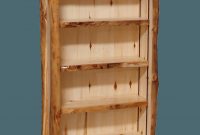 Aspen Log 60 Inch Tall Bookcase inside measurements 1389 X 1315