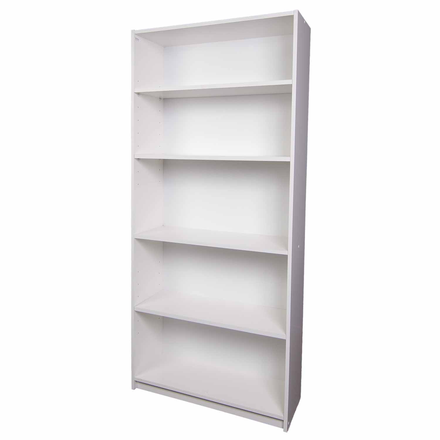 Bookcase H 1800mm W 800mm D 300mm Gloss White throughout size 1500 X 1500