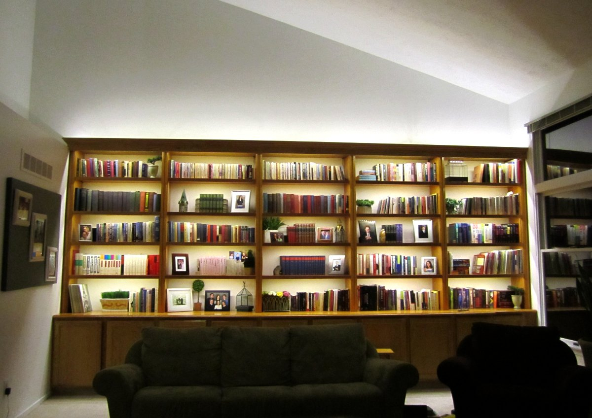 Bookcase Lighting Hardwired System Inspired Led pertaining to measurements 1200 X 848