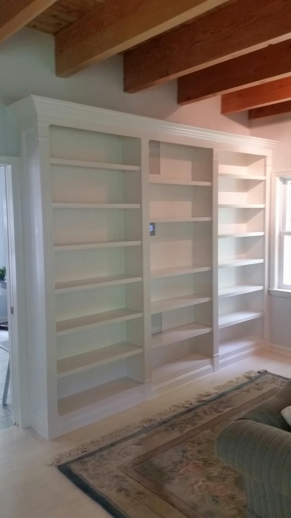Built In Bookcases With Fluted Stiles Recessed Side Panels within measurements 1152 X 2048
