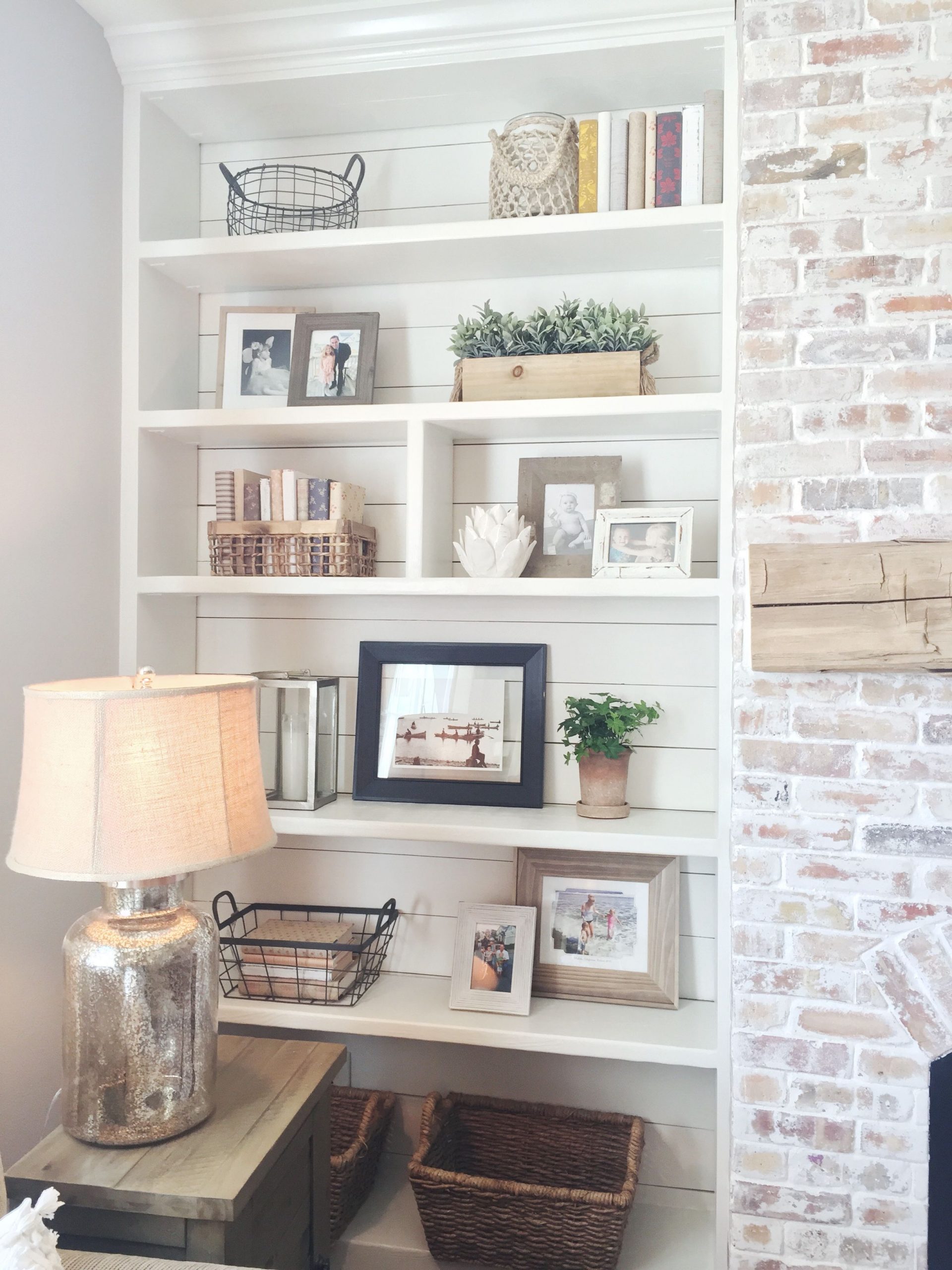Rustic Built In Bookcases • Deck Storage Box Ideas