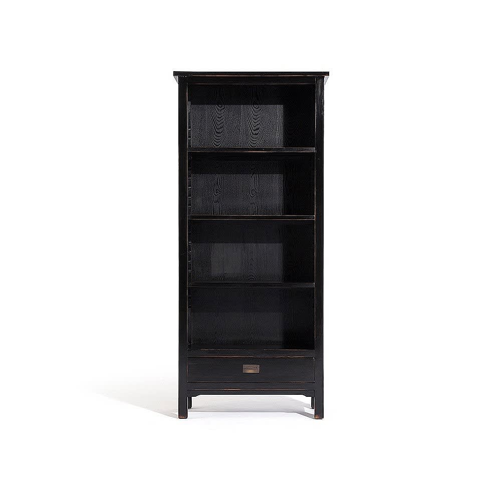 Canton Bookcase With One Drawer Tall Dark Wood Bookcases with dimensions 1000 X 1000