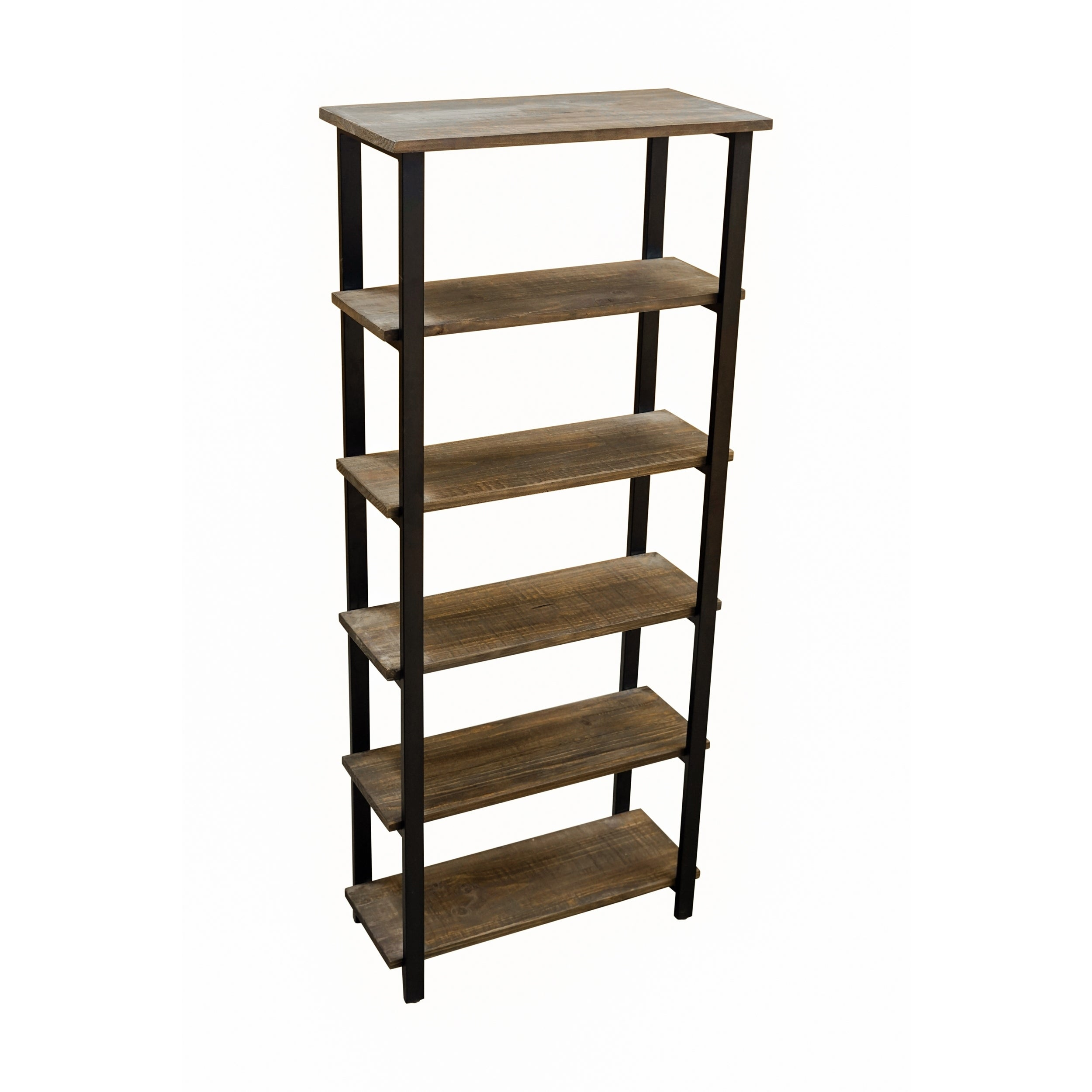 Carbon Loft Lawrence 5 Shelf Metal And Solid Wood Bookcase intended for proportions 2500 X 2500