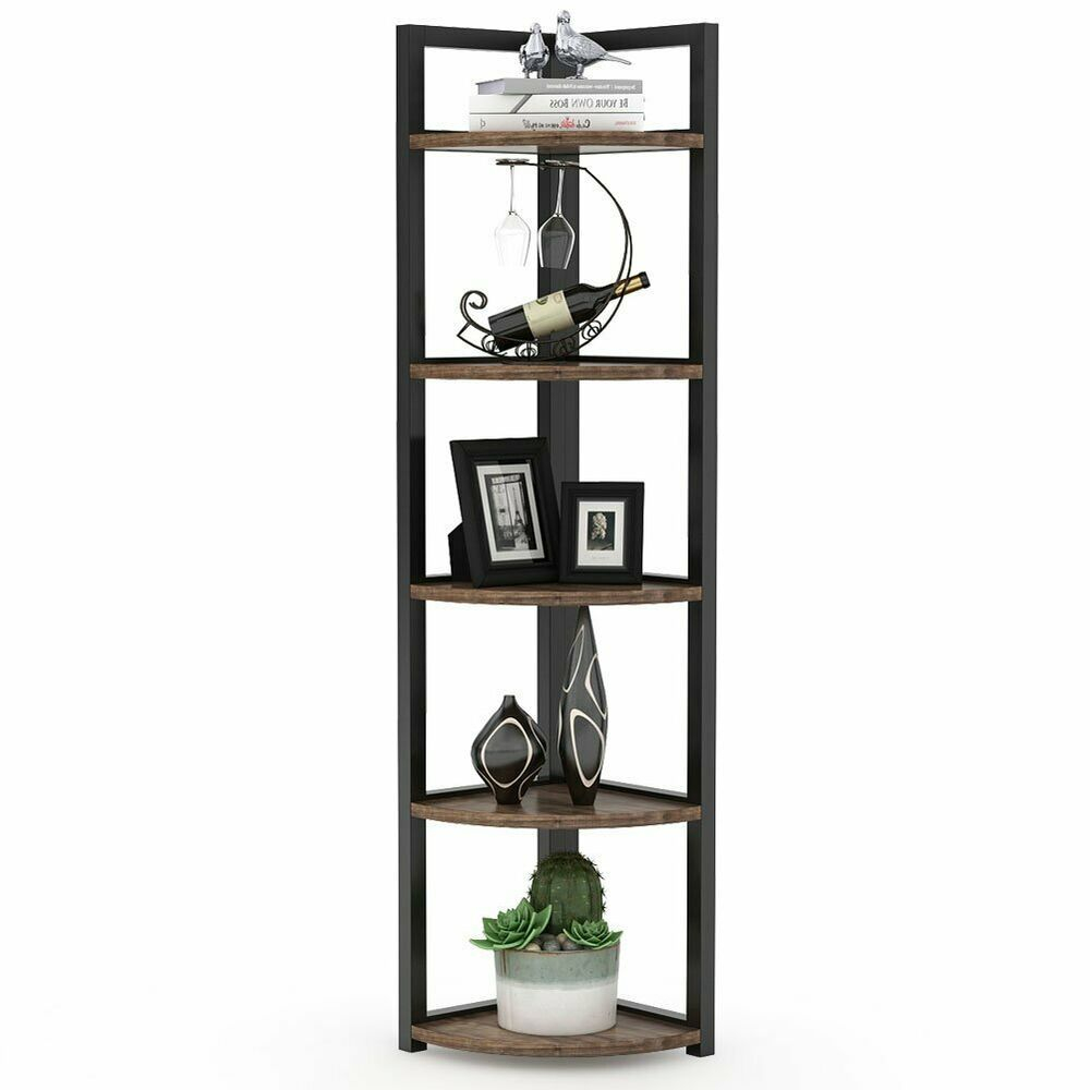 Corner Shelf Rack 5tier Unit Freestanding Bookshelf Plants for dimensions 1000 X 1000