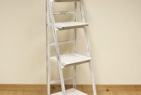 Details About 4 Tier White Wash Ladder Shelf Display Unit intended for measurements 1000 X 1000