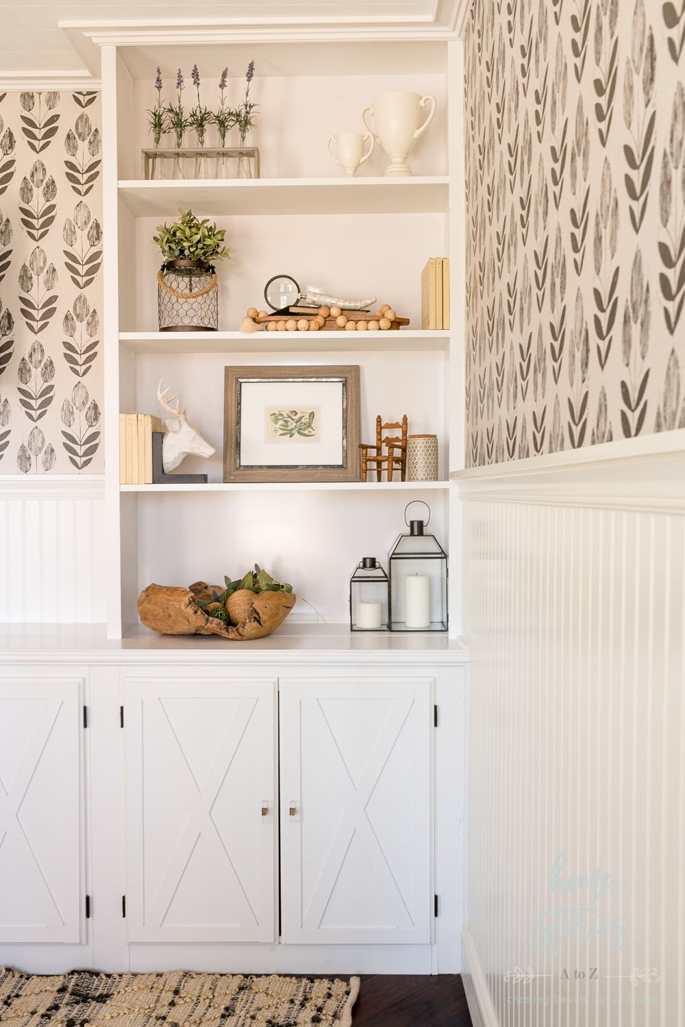 Diy Built In Bookcase And Cabinets Farmhouse Decor Details throughout proportions 1000 X 1498