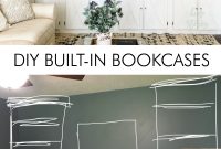 Diy Built In Bookcase And Cabinets intended for measurements 800 X 1386