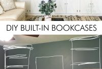 Diy Built In Bookcase And Cabinets regarding size 800 X 1386