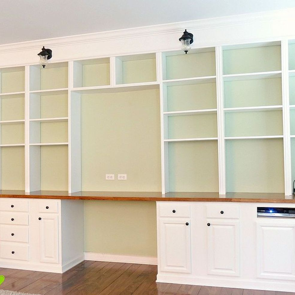 Diy Built In Bookcases Things For The House Bookshelf throughout size 985 X 985