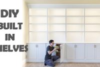 Diy Built In Shelves Library Cabinets throughout measurements 1280 X 720