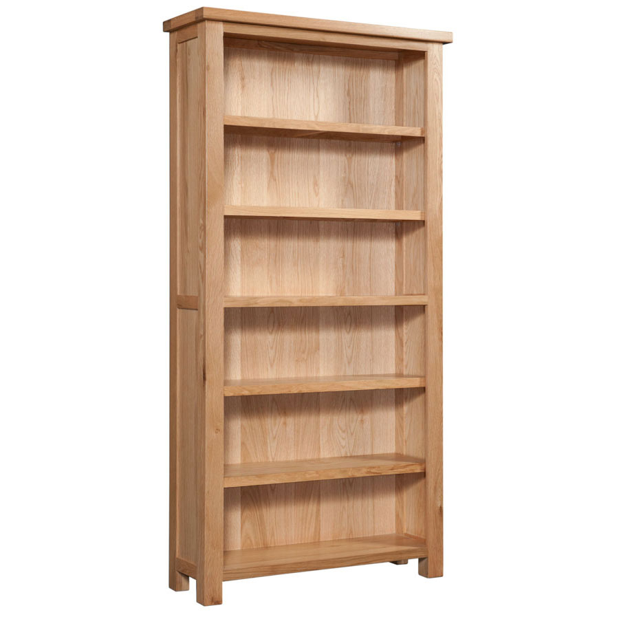 Dorset Oak 6ft Tall Bookcase Fully Assembled with sizing 900 X 900