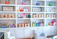 Dream Kids Play Room With Built In Shelves And Cabinets with size 1242 X 1261