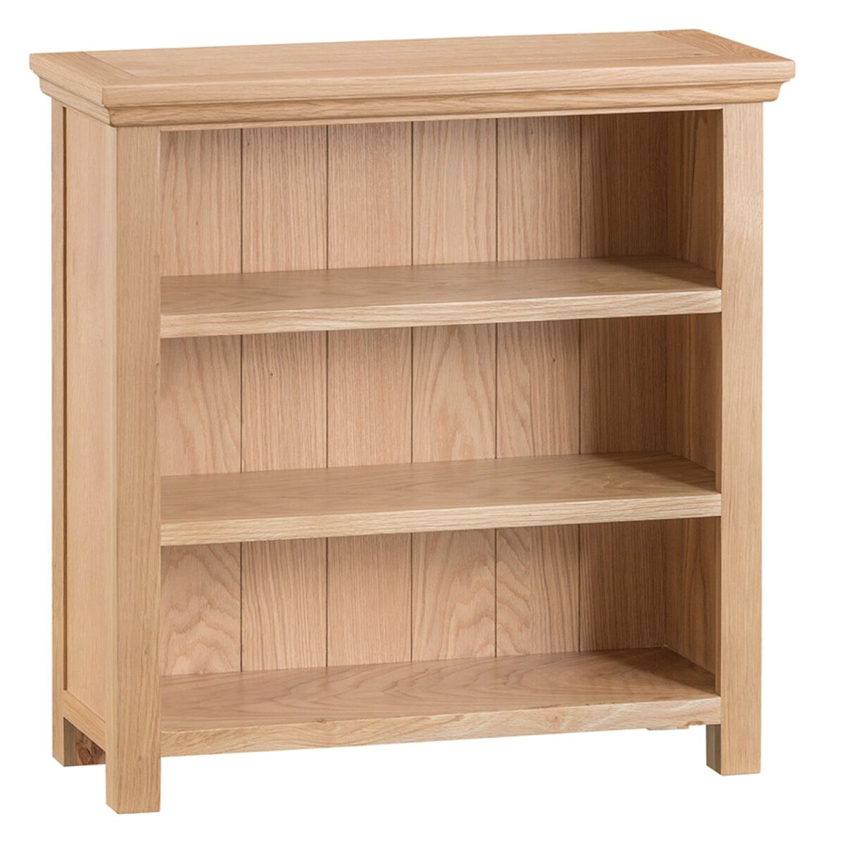 Fenwin Ready Assembled Wide Oak Bookcase Small intended for proportions 1200 X 1200