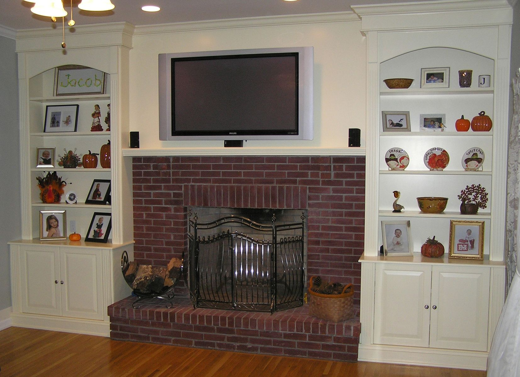 Fireplace With Bookshelves On Each Side Fireplace inside size 1653 X 1200