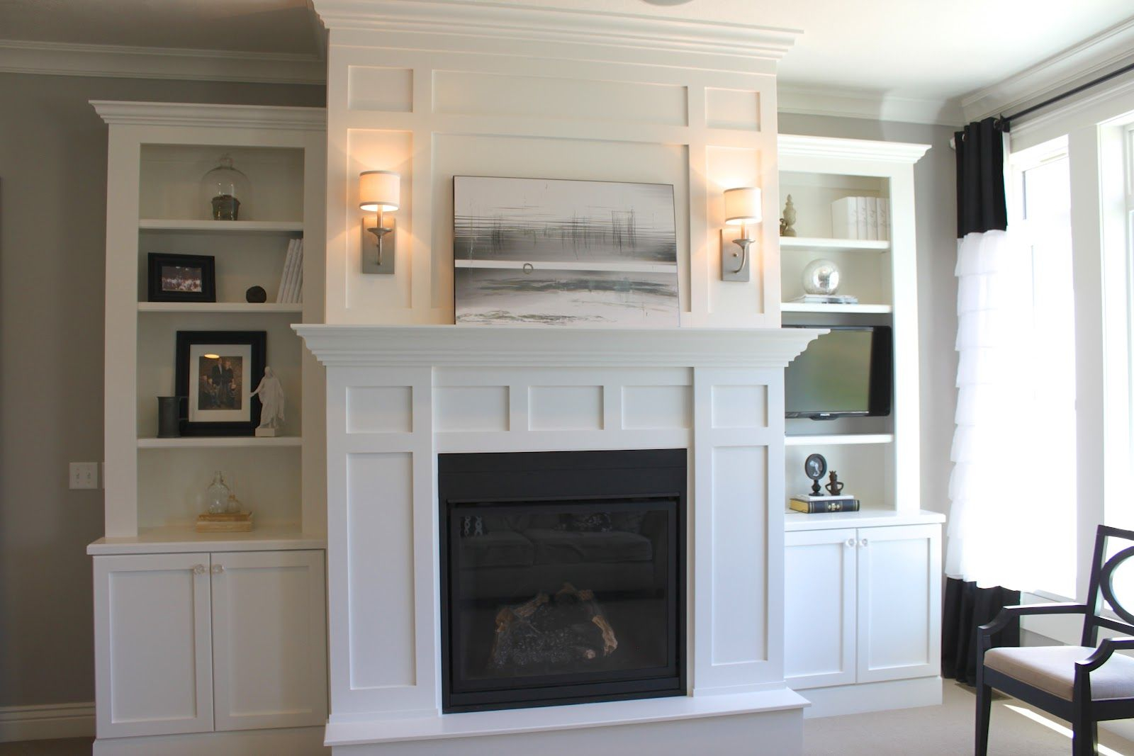 Fireplaces With Bookshelves On Each Side The Shelves For Dimensions 1600 X 1067 