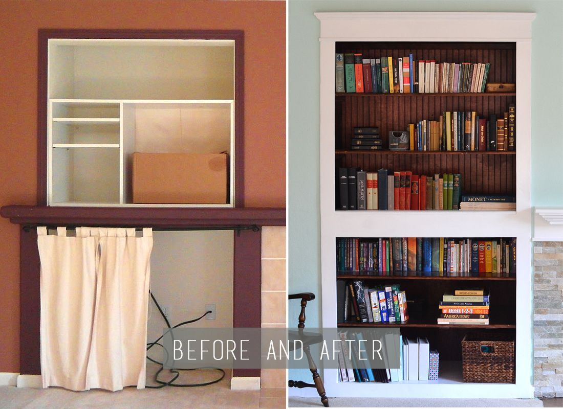 From Holes To Built In Bookshelves Home And Diy Living with dimensions 1100 X 800