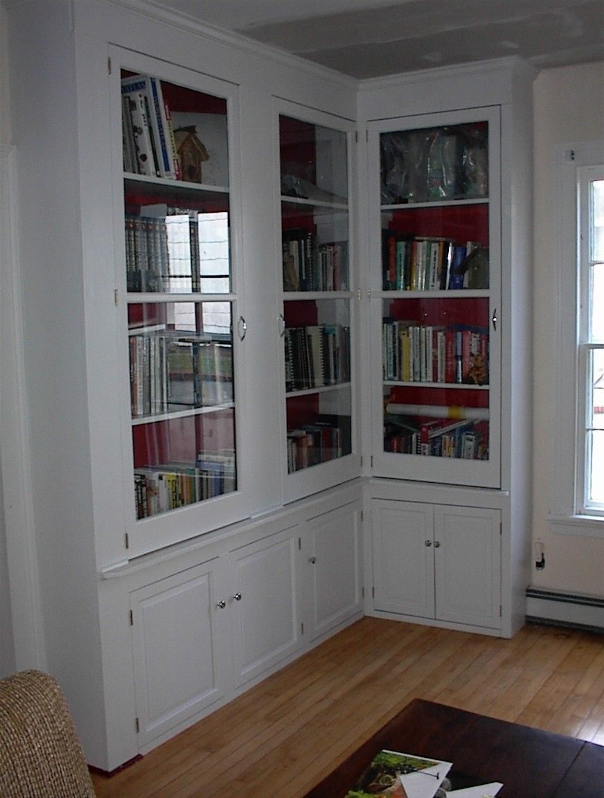 Minimalist L Shaped Bookcase for Simple Design
