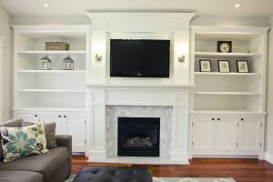 Great Built Ins Around Mantel Move Tv To Right Diy in dimensions 3796 X 2531