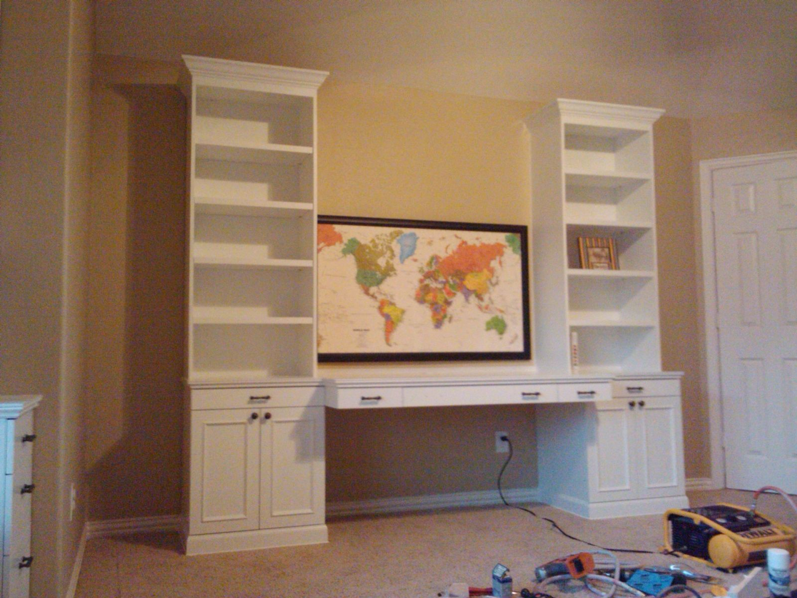 Handmade Playroom Project W Toy Boxes Bookcases Desk in size 1600 X 1200