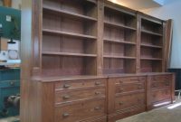 Handmade Walnut Bookcase With File Drawers Chatsworth within dimensions 1374 X 1200