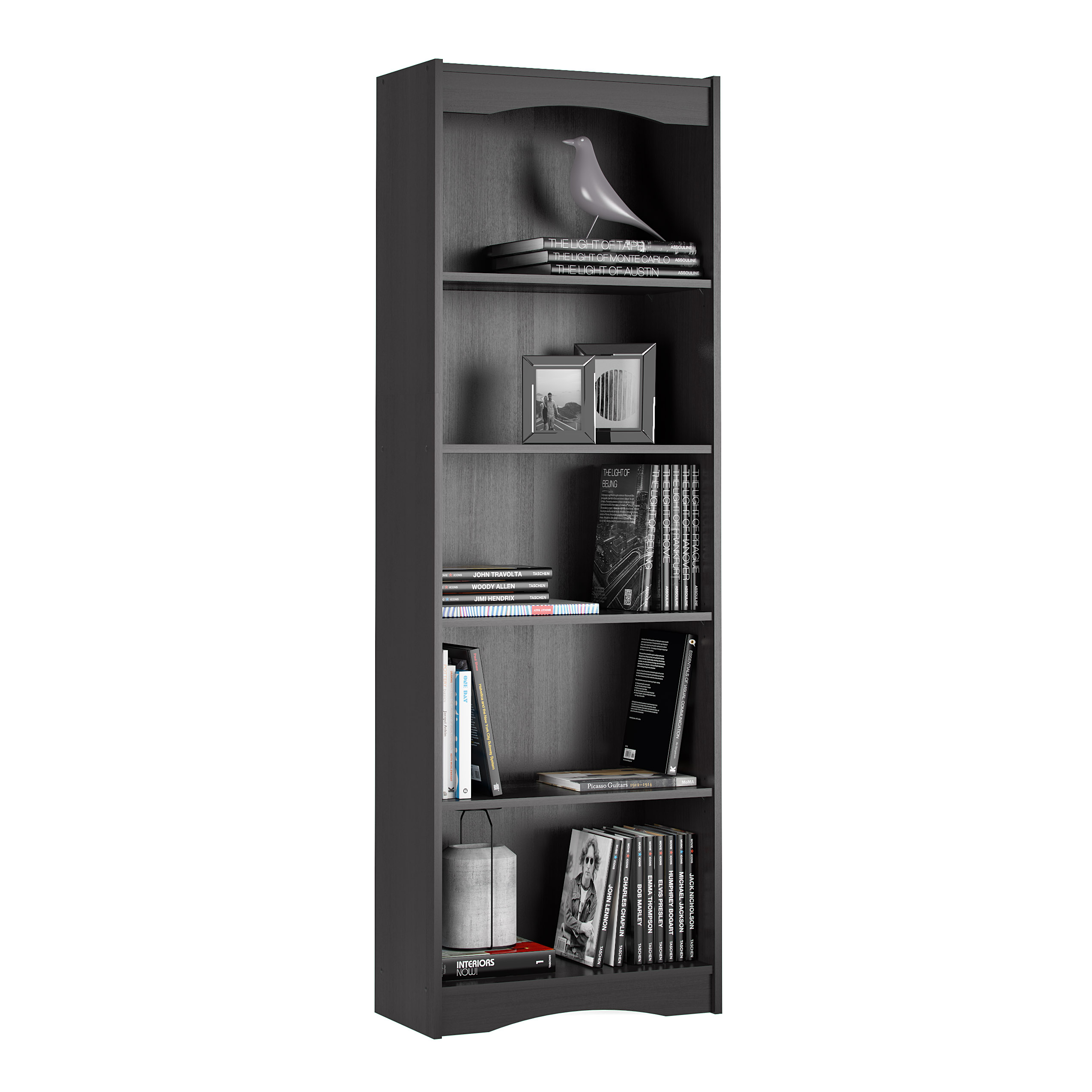 Hawthorn 72 Tall Adjustable Bookcase Walmart intended for sizing 2550 X 2550